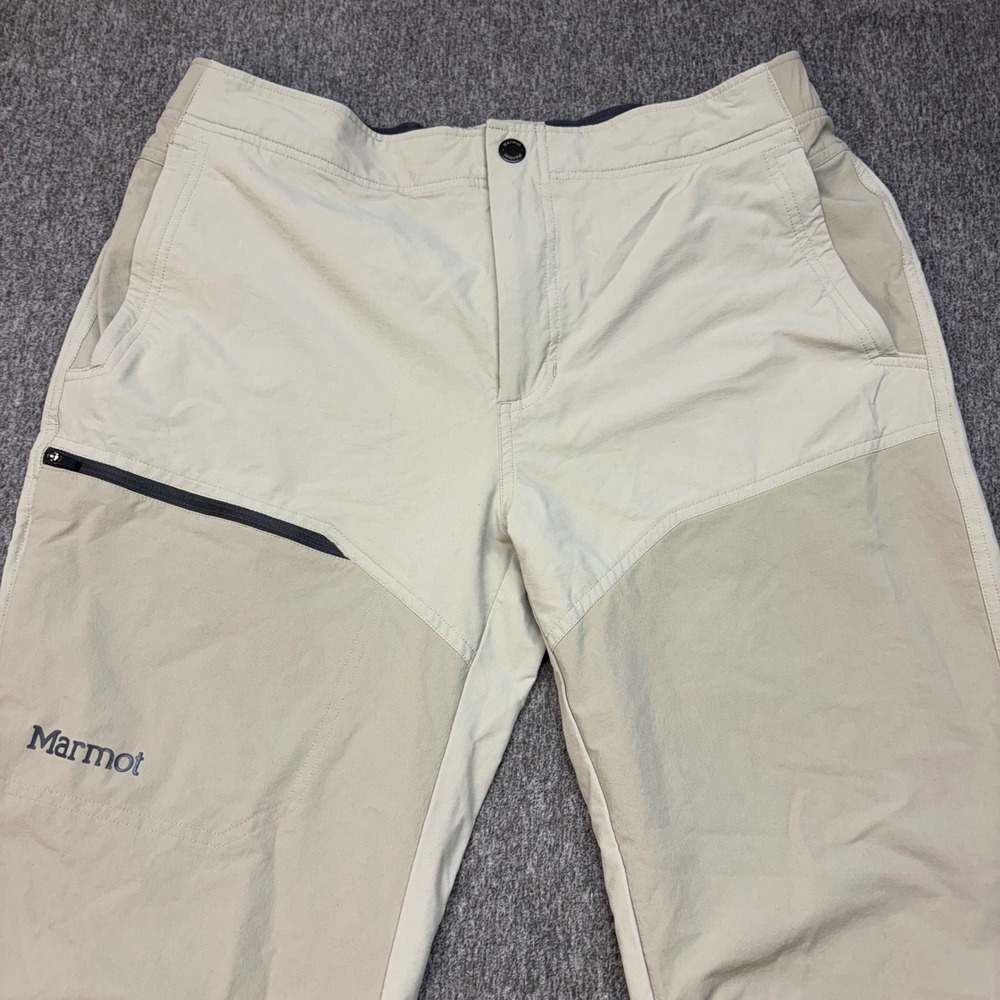 Marmot Scrambler Pant Soft Shell Men 34 31 Beige Softshell Trail Hiking Shooting